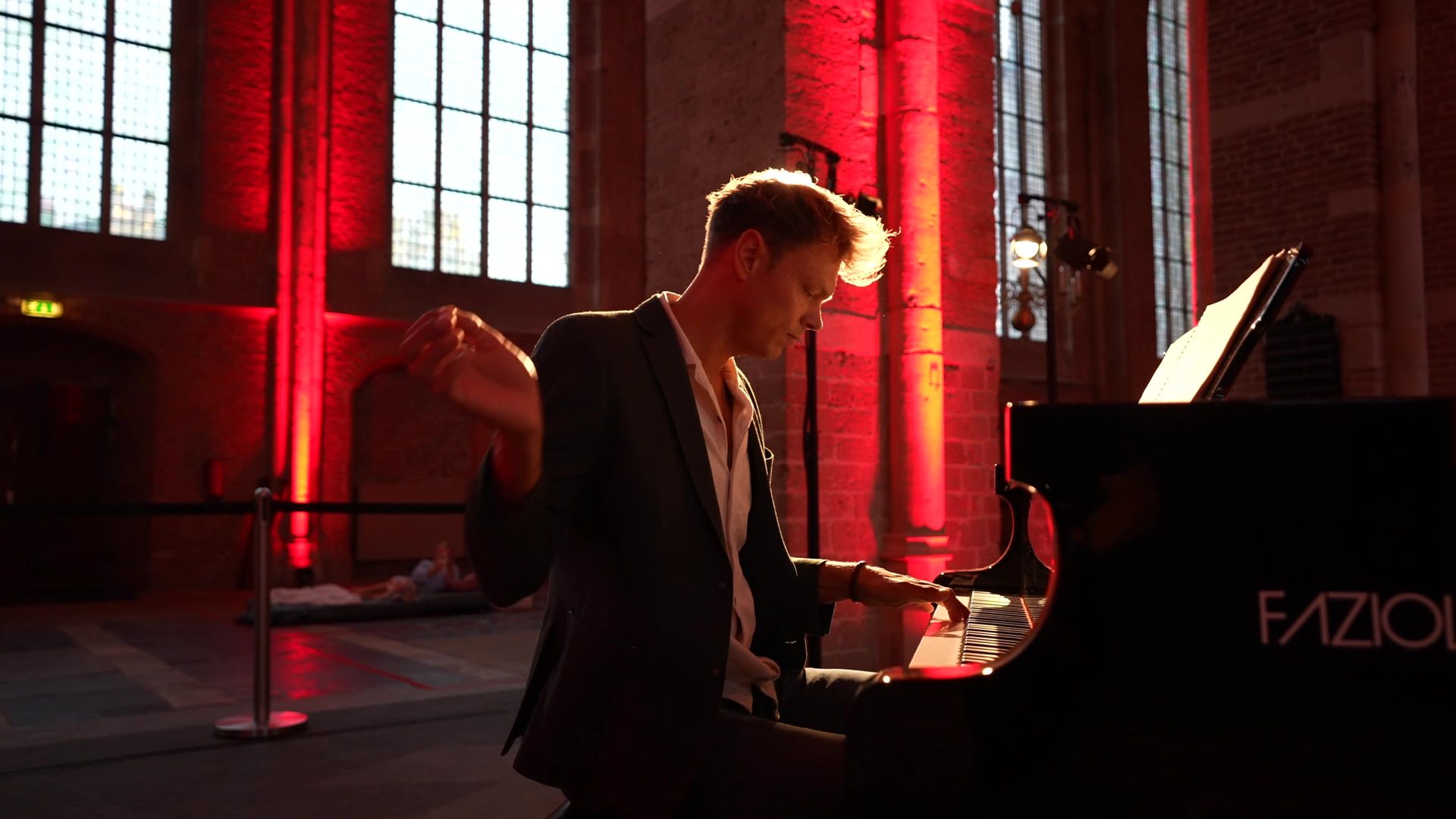 Sebastian Miller at the Fazioli in the Lebuïnuskerk, Deventer
